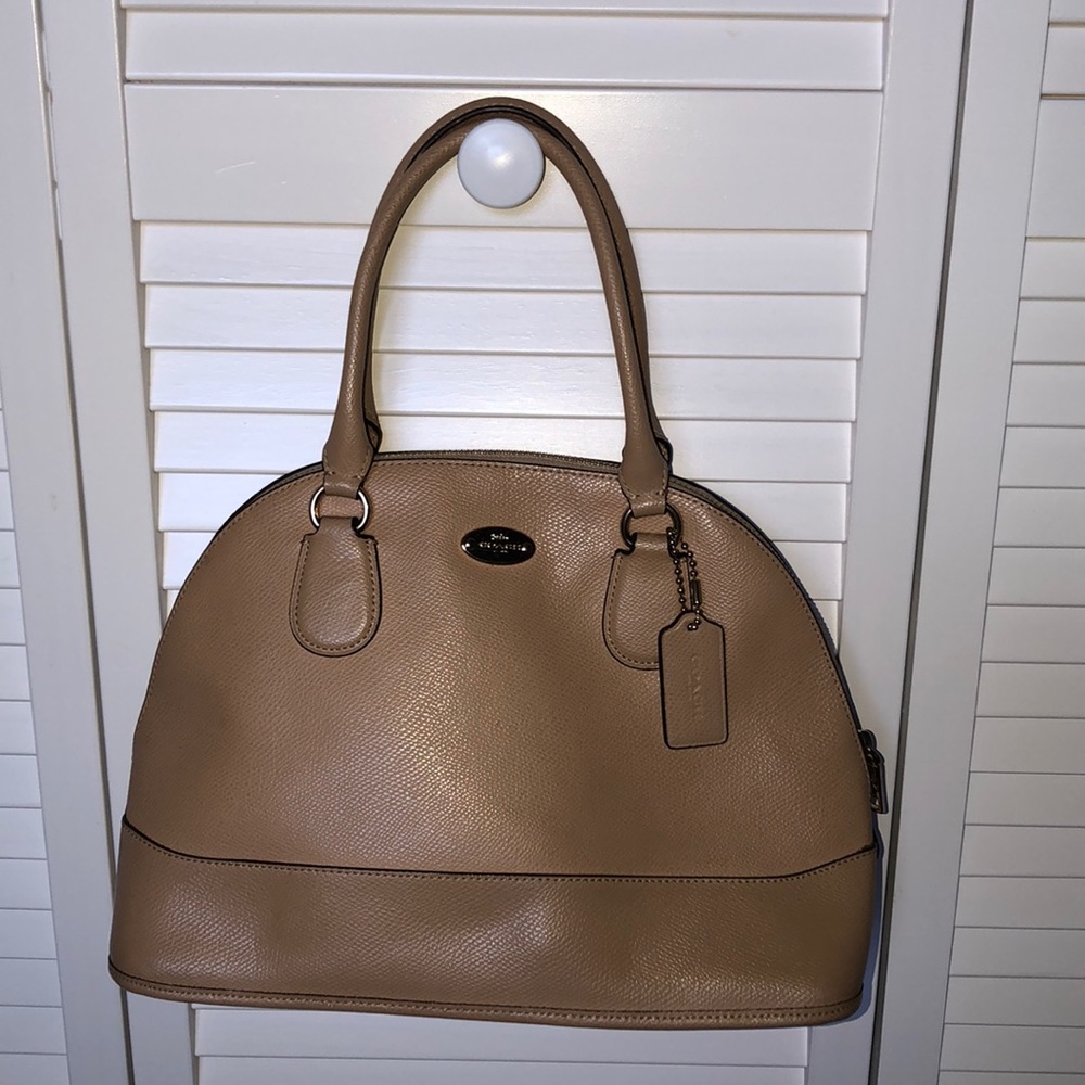 Coach Lillie Carryall purse in Taupe